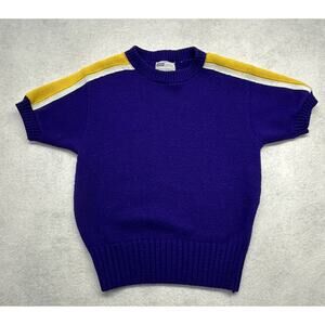 Vintage Tennessee American Official Award Sweater Purple Yellow White